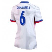 Francúzsko Eduardo Camavinga #6 Vonkajší Ženy futbalový dres ME 2024 Krátky Rukáv